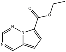ethyl pyrrolo[2,1-f][1,2,4]triazine-7-carboxylate, 1356016-44-8, 结构式