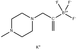 三氟(3-(4-甲基哌嗪-1-基)丙-1-烯-2-基)硼酸钾, 1357559-51-3, 结构式