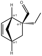 Bicyclo[2.2.1]hept-5-ene-2-carboxaldehyde, 2-ethyl-, (1R,2S,4R)-rel- (9CI) Structure