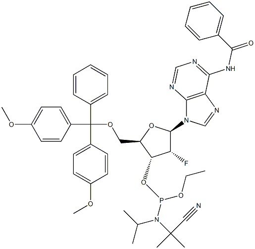 Dmt-2'fluoro-da(bz) amidite Structure