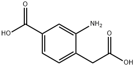 3-Amino-4-(carboxymethyl)benzoic acid Struktur
