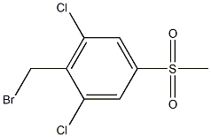 2-(bromomethyl)-1,3-dichloro-5-(methylsulfonyl)benzene Structure