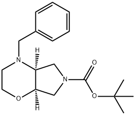 Cis-Tert-Butyl 4-Benzylhexahydropyrrolo[3,4-B][1,4]Oxazine-6(2H)-Carboxylate(WX102187) Structure