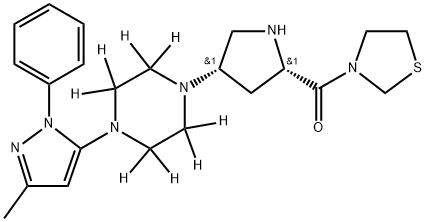 Teneligliptin D8 Structure