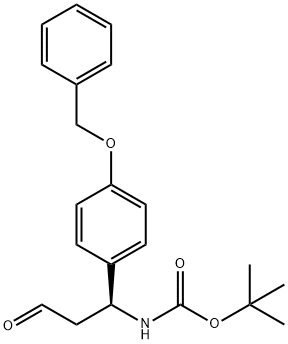 (βS)-β-[[(1,1-DiMethylethoxy)carbonyl]aMino]-4-phenylMethoxy-benzenepropionic Aldehyde Structure