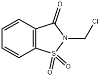 2-(氯甲基)-2,3-二氢1Λ,2苯并噻-1,1,3-三酮 结构式