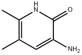 3-アミノ-5,6-ジメチル-2(1H)-ピリジノン 化学構造式