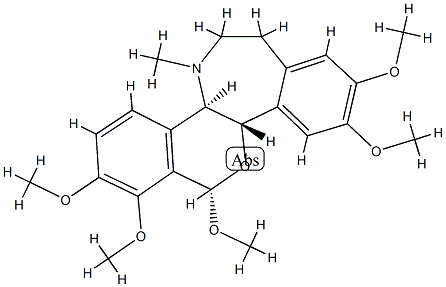 (6α)-2,3,8β,10,11-Pentamethoxy-16-methylrheadan Struktur