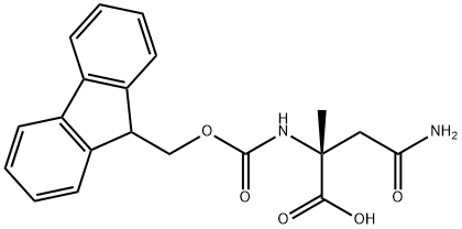 (R)-N-FMOC-Α-METHYLASPARAGINE 结构式