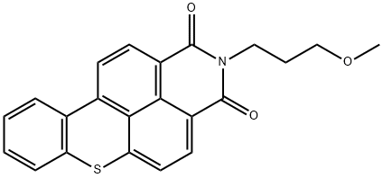 2-(3-メトキシプロピル)-1H-チオキサンテノ[2,1,9-def]イソキノリン-1,3(2H)-ジオン 化学構造式