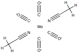 Bis(acetonitrile)tetracarbonylmolybdenum(0) Structure