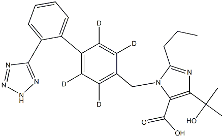 奥美沙坦酯-D4, 1420880-41-6, 结构式