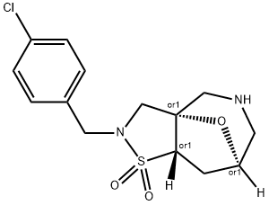 Rel-(3As,7R,8As)-2-(4-Chlorobenzyl)Octahydro-3A,7-Epoxyisothiazolo[4,5-C]Azepine 1,1-Dioxide|