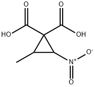 1,1-Cyclopropanedicarboxylicacid,2-methyl-3-nitro-(8CI) Struktur