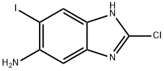 2-Chloro-5-iodo-1H-benzo[d]imidazol-6-amine Structure
