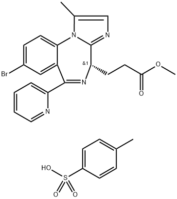 甲苯磺酸瑞马唑仑,1425904-79-5,结构式