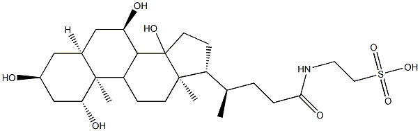 tauro 1-hydroxycholic acid 化学構造式