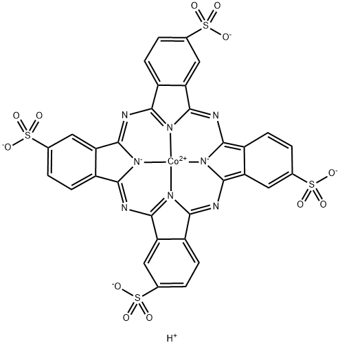 tetrahydrogen [29H,31H-phthalocyanine-2,9,16,23-tetrasulphonato(6-)-N29,N30,N31,N32]cobaltate(4-)|14285-59-7
