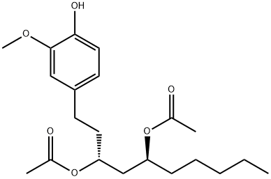二乙酰氧基-6-姜二醇, 143615-75-2, 结构式