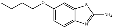 2-Benzothiazolamine,6-butoxy-(9CI) Structure