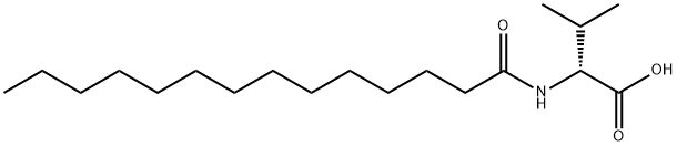 N-十四酰基-D-缬氨酸,14379-31-8,结构式
