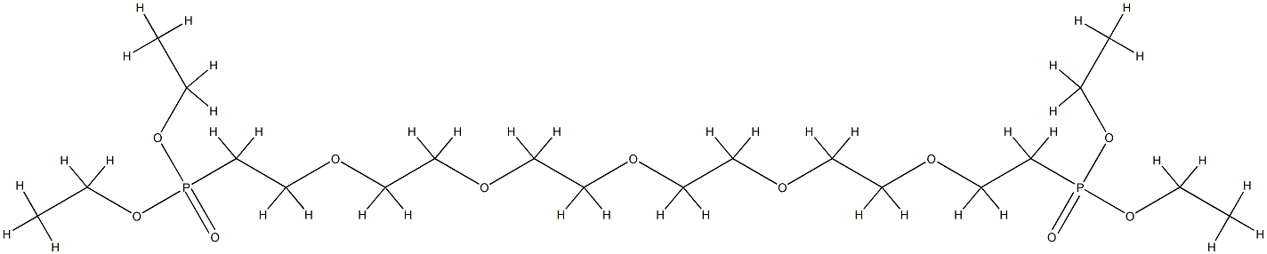 五聚乙二醇-双(乙基膦酸盐) 结构式