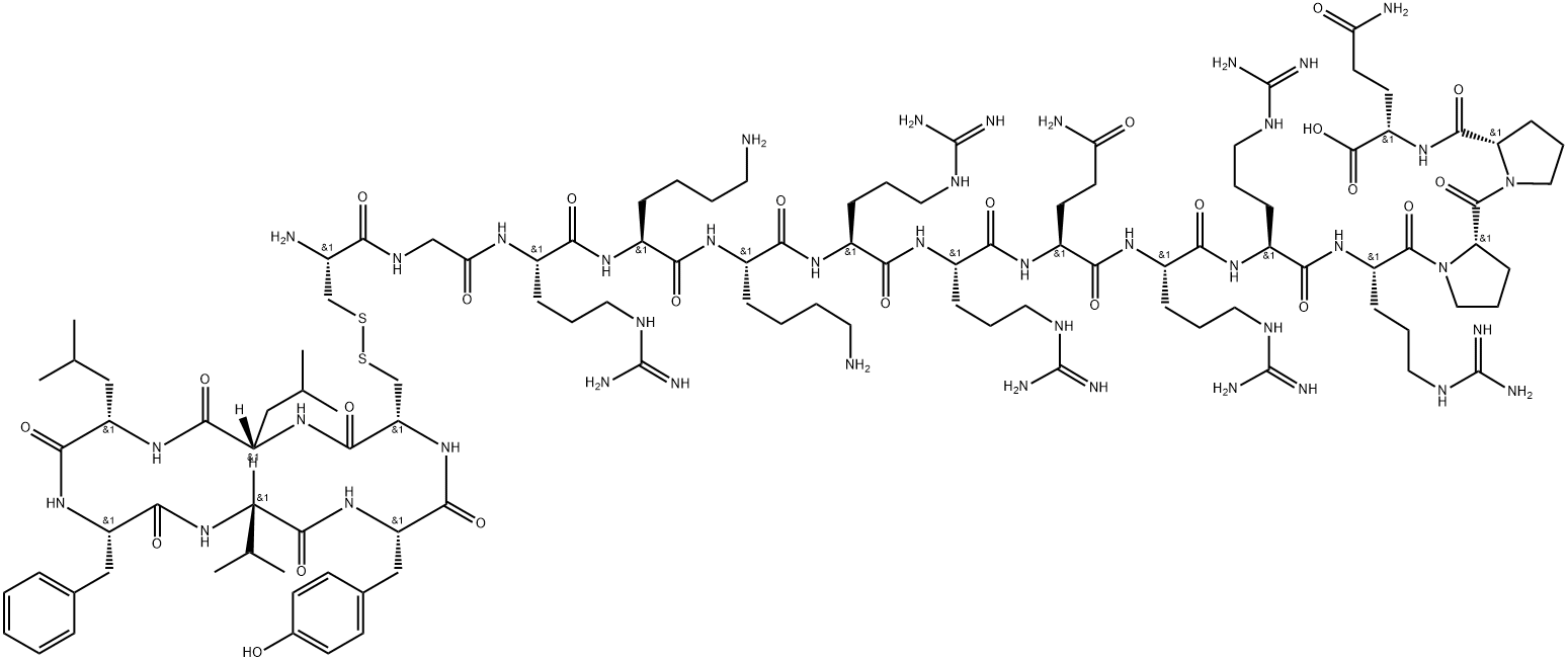 TAT-cyclo-CLLFVY Structure