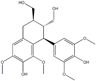 (1S)-1α-(3,5-Dimethoxy-4-hydroxyphenyl)-6,8-dimethoxy-7-hydroxy-1,2,3,4-tetrahydronaphthalene-2β,3α-dimethanol