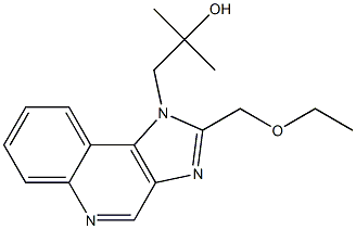 α,α-dimethyl-2-ethoxymethyl-1H-imidazo[4,5-c]quinoline-1-ethanol Structure