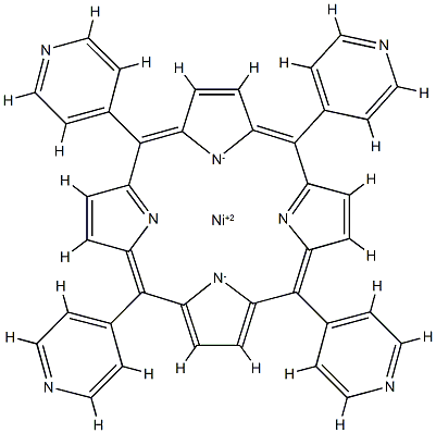 5,10,15,20-四(4-吡啶基)-21H,23H-卟吩镍, 14514-68-2, 结构式