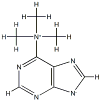 6-トリメチルアミニオ-7H-プリン-7-イド 化学構造式