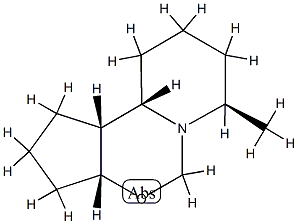 5H-Cyclopenta[e]pyrido[1,2-c][1,3]oxazine,decahydro-7-methyl-,(3a-alpha-,7-alpha-,10a-alpha-,10b-alpha-)-(9CI) Structure