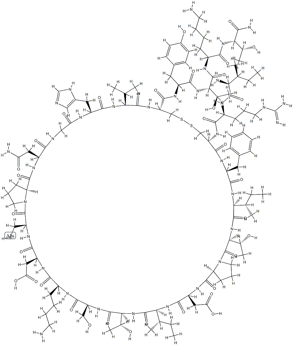 alpha-cobratoxin (1-24) amide Structure