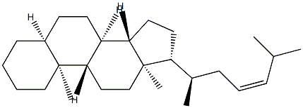 (Z)-5β-Cholest-23-ene Structure