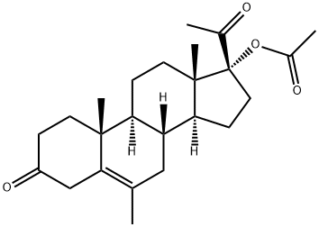 4,7-Dihydro Megestrol Acetate Struktur