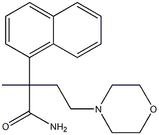 α-Methyl-α-(2-morpholinoethyl)-1-naphthaleneacetamide 结构式