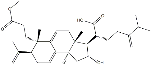 poricoic acid A 3-methyl ester Struktur