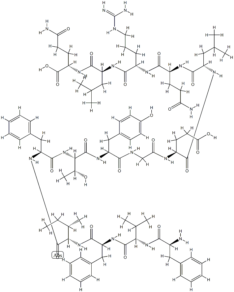 H-PHE-VAL-PHE-ILE-PHE-THR-TYR-GLY-GLU-LEU-GLN-ARG-LEU-GLN-OH, 153966-48-4, 结构式