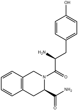 H-Tyr-D-1,2,3,4-tetrahydroisoquinoline-3-carboxamide . HCl Structure