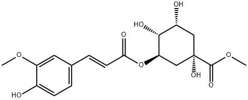 Methyl 3-O-feruloylquinate Structure