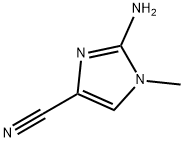 1H-Imidazole-4-carbonitrile,2-amino-1-methyl-(9CI) 结构式