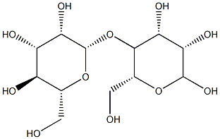 4-O-β-D-マンノピラノシル-D-マンノピラノース 化学構造式
