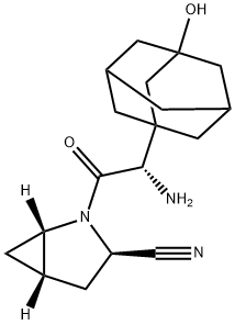 2-Azabicyclo[3.1.0]hexane-3-carbonitrile, 2-[(2S)-2-aMino-2-(3-hydroxytricyclo[3.3.1.13,7]dec-1-yl)acetyl]-, (1S,3R,5S)- Structure