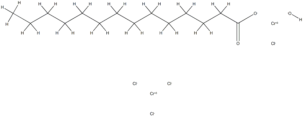 μ-羟基-二(μ-十四酸)四氯化铬,15659-56-0,结构式