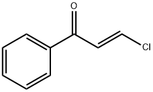 (E)-β-クロロアクリロフェノン 化学構造式