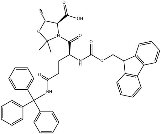 FMOC-GLN(TRT)-THR(PSIME,MEPRO)-OH Structure