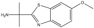 2-Benzothiazolemethanamine,6-methoxy-alpha,alpha-dimethyl-(9CI) Structure