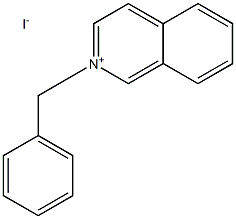 Isoquinolinium,2-(phenylmethyl)-, iodide (1:1) 化学構造式