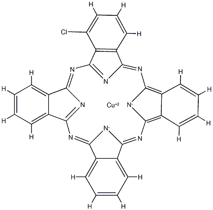 [1-chlorophthalocyaninato]copper Structure
