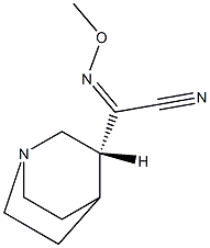 [R-(Z)]-ALPHA-(甲氧基亚氨基)-1-氮杂双环[2.2.2]辛烷-3-乙腈, 159912-53-5, 结构式